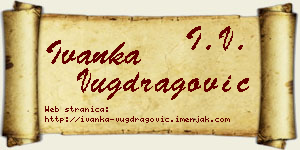 Ivanka Vugdragović vizit kartica